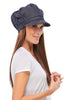 Image of Jon Renau Hats denimnewsboy main